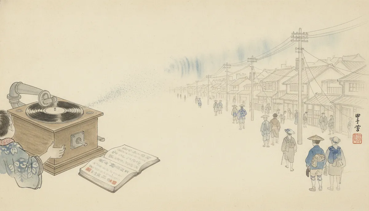 挿絵：ざあ、ざあ、と砂を撒くような音がした