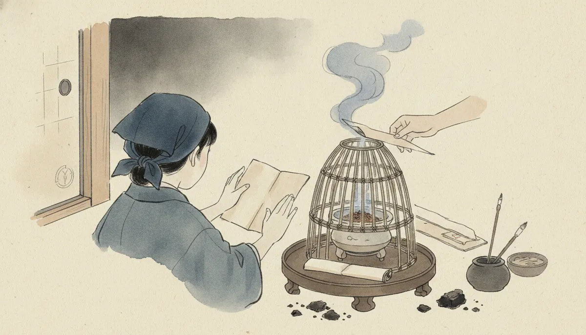 挿絵：次は香だと、女童が言う