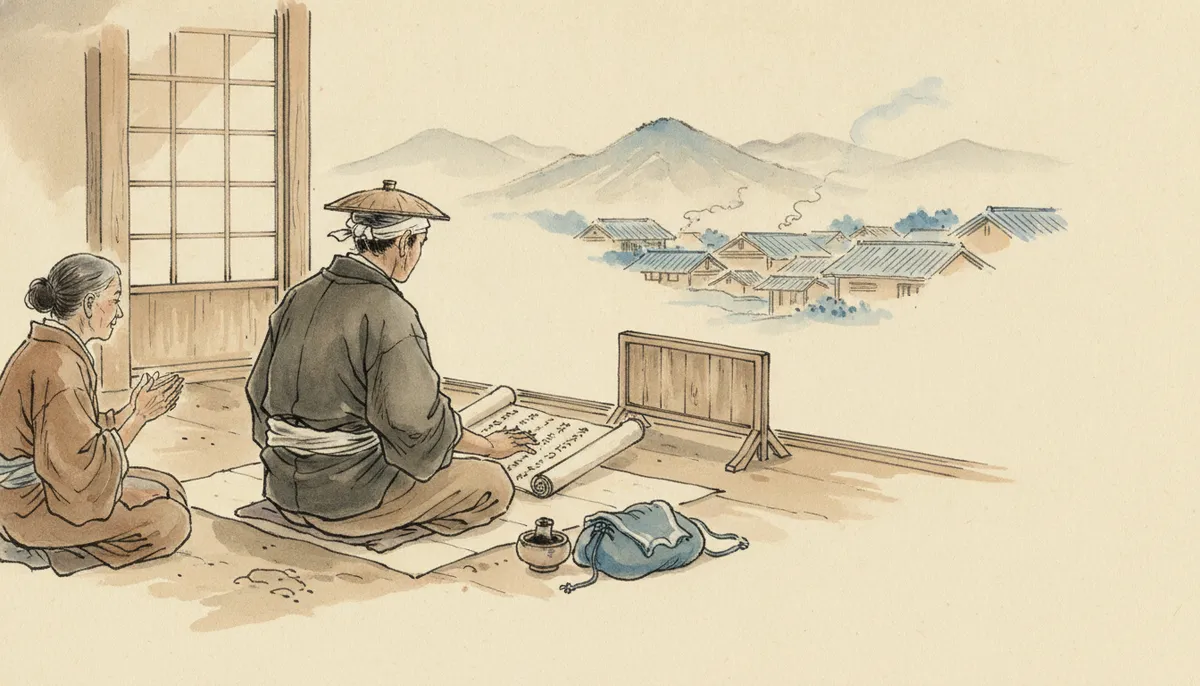 挿絵：われは、その三言を、声の調子ごと胸に刻んだ