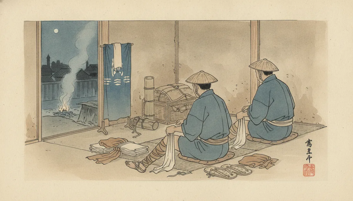 挿絵:作太の布は、この春おろしたばかりの新しい麻だった