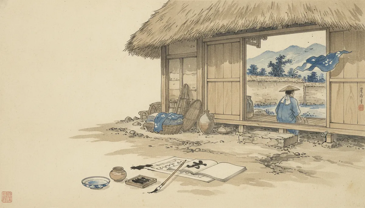 挿絵：わたしは筆を置いて、待った