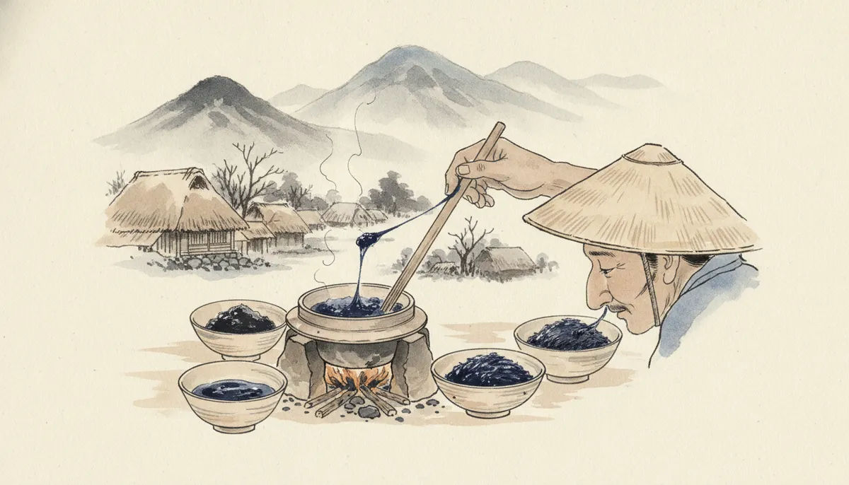挿絵:温めすぎれば、豆はぬるりと崩れて、まことに腐る