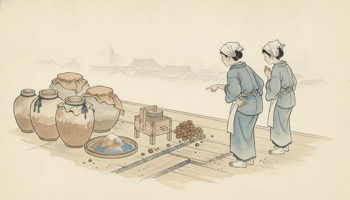 挿絵:年かさの女房にそう言われて、われはうなずいた