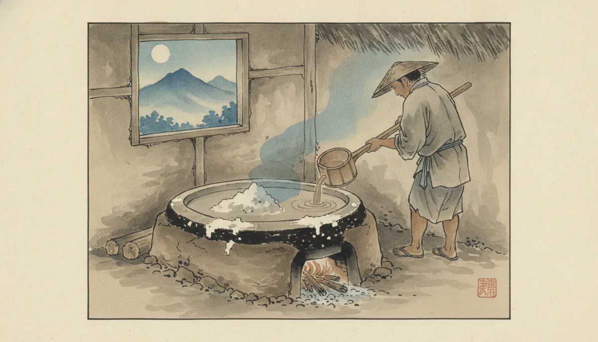 挿絵:その夜から、釜に火が入った