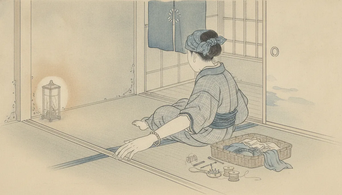 挿絵：そう言いながら、母の口もとはゆるみきっていた